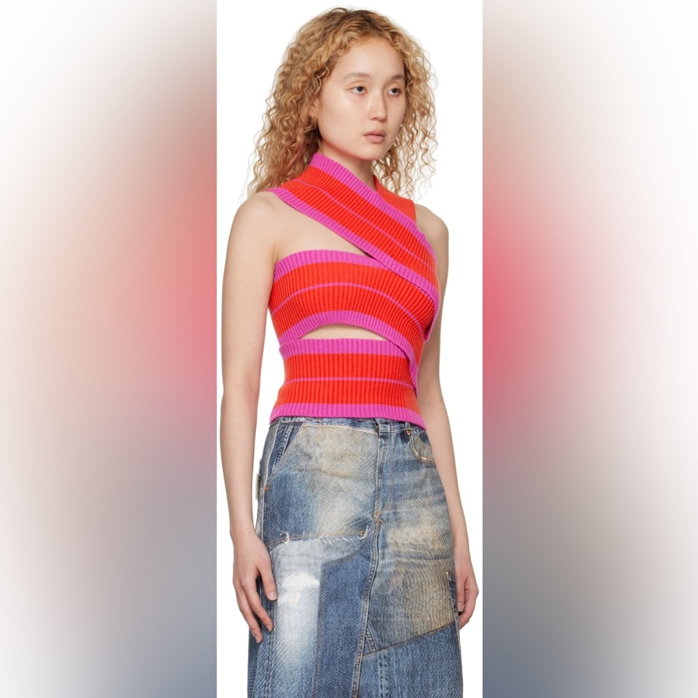 Andersson Bell SSENSE Exclusive Orange Sasha Bandage Camisole